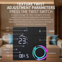 Termostato Digital WiFi para Calefacción, Controlador Inteligente de Temperatura para Caldera de Gas y Calefacción por Suelo Radiante, Sensor de Temperatura NTC