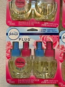 Ambientadores asequibles Febreze Plug In, aroma fresco Downy April, eliminador de olores para olores fuertes, 1 calentador + 2 recambios de aceite - Product Image 6