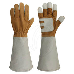 ถุงมือเชื่อมมือขนาด XL หนังพรีเมี่ยมสไตล์ OEM สินค้าใหม่มีคุณสมบัติกันไฟกันน้ำตัด - Product Image 2