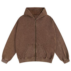 Prix de gros, sweat à capuche délavé à l'acide, dernière arrivée 2026, sweats à capuche pour hommes, sweats à capuche en coton brodés, tissu polaire, hiver, premium - Product Image 2