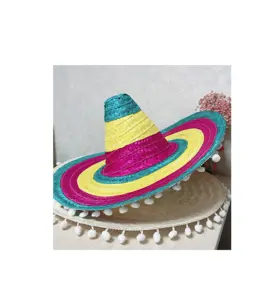 Grosir Pabrik topi Meksiko topi mewah Sombrero kostum pesta Halloween barat daya topi dewasa (Hat)