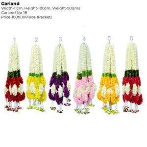 Artificial Floral Garland (No. 18) Modern Handmade Realistic Environment-Friendly <b>Decorative</b> Flower Mala for Wedding Festive - Product Image 2