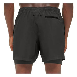 Short double couche 2 en 1 pour homme Short de gym et de fitness Short de sport pour entraînement Pantalon court de jogging à séchage rapide Vêtements de sport pour homme - Product Image 3