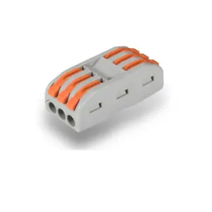 3P Spring Terminal Blocks Electrical Equipment & Supplies 32A 250V Red Copper Ni Plated PCT-2-3 Lamp Terminal Block