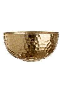 Tazón de Servir de Metal Dorado Martillado, Tazón Redondo Hecho a Mano para Vajilla, Uso en el Hogar y en la Mesa de Bodas - Product Image 2