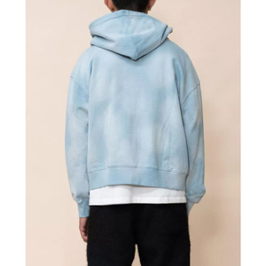 OEM ODM Vêtements pour hommes Impression par transfert de chaleur Style fermeture éclair Vêtements de mode Manches longues Sweats à capuche 100% coton pour hommes - Product Image 3