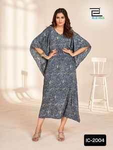 Ropa étnica india Heavy French Crape Impreso Fancy Short Kurtis Colecciones con tamaño libre disponible para ropa informal Kurtis - Product Image 2