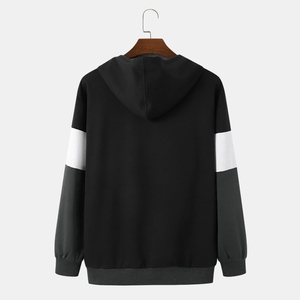 Sweat à capuche pour hommes, pull court surdimensionné en polaire confortable avec un style décontracté et à la mode pour un streetwear d'hiver confortable au quotidien - Product Image 2