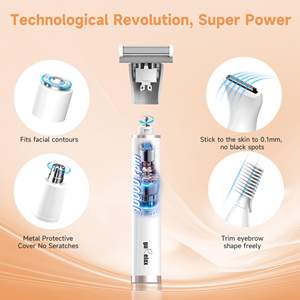 Afeitadora Eléctrica Recargable 5 en 1 para Mujer, Resistente al Agua IPX7, Lavable, para Rostro, Cuerpo, Área del Bikini, Piernas, Nariz y Orejas - Product Image 6