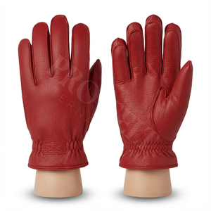 ถุงมือขับรถฤดูหนาวที่ออกแบบมาอย่างยืดหยุ่นคุณภาพสูง 100% สำหรับการใช้งานประจำวัน ถุงมือหนังพร้อมซับในที่นุ่มและอบอุ่น - Product Image 5