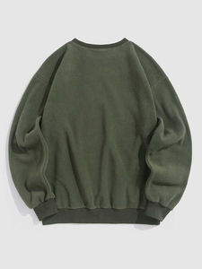 Sudadera de cuello redondo para hombre de algodón 100% de alta calidad, venta al por mayor, sudaderas personalizadas de manga larga de secado rápido impresas sostenibles - Product Image 4