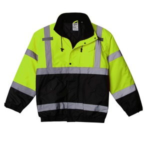 Chaqueta de Ciclismo Reflectante de Seguridad de Dos Tonos, Chaqueta de Seguridad Verde Impermeable Reflectante - Product Image 5