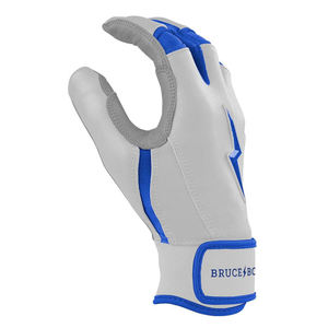 高品质 Bruce & Bolt 风格棒球击球手套 100% 优质卡布雷塔皮革魔术贴闭合手套 - Product Image 4