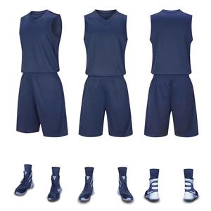Nuevo conjunto de uniforme de baloncesto de color puro, chaleco de entrenamiento para hombre, ropa de competición para equipos de adultos y niños, imprimible - Product Image 3