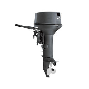 Haute qualité 15HP arbre Long 2 temps bateau moteur allumage manuel ou électrique hors-bord riche Stock avec état utilisé - Product Image 4