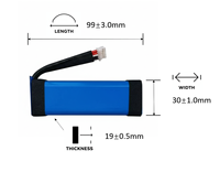 Isi ulang baterai Lithium polimer 6600mAh baterai pengganti baterai Speaker isi ulang kapasitas tinggi