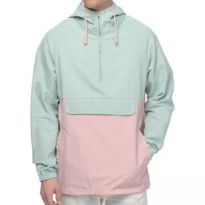 High Quality Men's Windbreaker Jacket Unique Anti-Shrink Design with Stand Collar OEM Service Available Wholesale Rate - Product Image 4