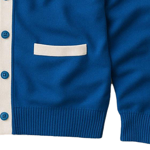 Ajouter votre 1920 Zeta Beta Logo Haute Qualité Premium Unisexe Varsity Cardigan Pull Col En V Conception Tricoté Tissu Sororités - Product Image 3