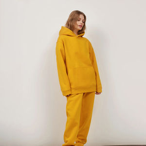 Ensemble de survêtement décontracté pour femmes de haute qualité en gros avec expédition Vêtements de sport de jogging 100% coton Taille plus respirante - Product Image 4