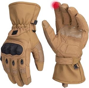 OEM 100% Gants de moto de haute qualité pour hommes en fibre de carbone dure/cuir synthétique TPU avec poignée en silicone pour un usage quotidien - Product Image 1