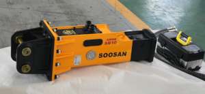 Hydraulische Breker <span class=keywords><strong>Soosan</strong></span> <span class=keywords><strong>Sb10</strong></span> Box Type Sloophamer Voor Mini Graafmachines En Bobcat Skid Stuur Loader Met 0.8-2.5 Ton - Product Image 4