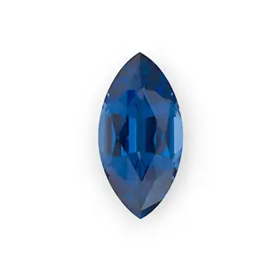Manmade Lab Grown Stone Sapphire Marquise Shape Cut Hydrothermal Sapphire Blue Color Loose Hydro Gemstone With Certificate