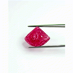 Rubis naturel de Birmanie, pierre précieuse en vrac, 36,70 carats, taillés en carrés, hexagones et marquises, haute teneur en minéraux, pour accessoires de joaillerie, traités thermiquement - Product Image 2