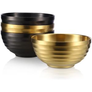 ชามสแตนเลสสองชั้นขัดเงาใหม่ล่าสุด ทนความร้อน เป็นมิตรกับสิ่งแวดล้อม สำหรับเสิร์ฟอาหารร้อน/เย็น โรงแรม ร้านอาหาร จัดเลี้ยง จำหน่ายจำนวนมาก - Product Image 1