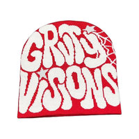 Bonnet réversible personnalisé avec broderie 3D, tricot jacquard, casquette streetwear pour la plage, mode Y2K, fournisseur OEM/ODM