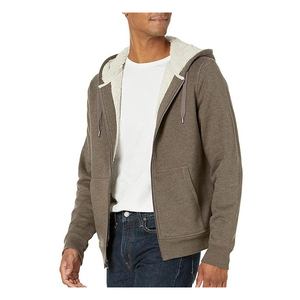 คอลเลกชันใหม่ของผู้ชายเสื้อแจ็คเก็ตแขนยาวมีฮู้ดปักลายแบบดิจิตอลจำนวน2ชิ้นย้อมสีล้วน - Product Image 2