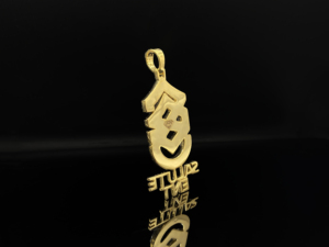 Élégant pendentif hip hop en moissanite plaqué or avec couverture complète en diamant Design personnalisé pour hommes et femmes - Product Image 4