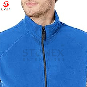 Logotipo personalizado bordado y chaleco de lana polar cálido de invierno para la ropa al aire libre sin mangas al por mayor de los hombres. - Product Image 2