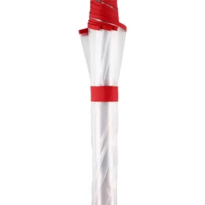 Parapluie promotionnel personnalisé transparent avec options de merchandising sur mesure - Product Image 2
