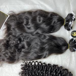 Fabricante vietnamita 100% suave y sedoso de alta calidad pelo crudo negro Natural ondulado Genius máquina de trama paquetes de Qhair - Product Image 4