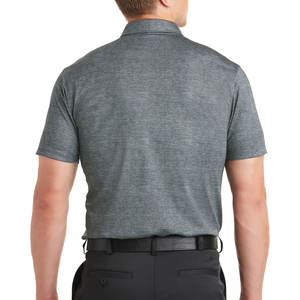 เสื้อโปโลสีเทาเรียบ ผู้ชาย พิมพ์โลโก้ตามสั่ง - Product Image 2