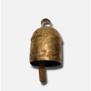 Modern Style Exclusive Quality Hanging Cow Bells Decorative Metal <b>Christmas</b> Ornament with Jute Hanging Rope - Product Image 3