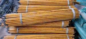Bâton de vadrouille en bois enduit de PVC manche de balai brosse pôle 240-270 g/pcs/bâtons de vadrouille - Product Image 5