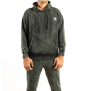 Conjunto Deportivo de Invierno para Hombre, Lavado Ácido, 100% Algodón, Ecológico, Grueso, Color y Logotipo Personalizables, Estilo Hip Hop Urbano - Product Image 2