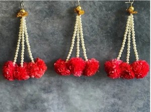 Vente en gros de ficelles de fleurs indiennes artificielles pour décoration de mariage fleurs décoratives Offre Spéciale - Product Image 2