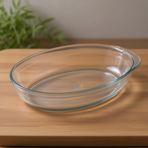 Bandeja para Hornear Ovalada de Vidrio Templado (39x27cm) Transparente 347BC00 1644 - Product Image 3