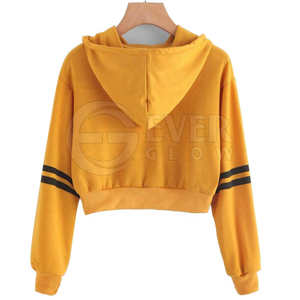 Top corto de algodón con estampado de gimnasio personalizado OEM en blanco para mujer - Product Image 2