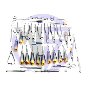 Kit d'extraction dentaire de qualité supérieure, 34 pièces, éleveurs buccaux, pinces et porte-aiguilles, acier inoxydable de qualité supérieure, prix compétitif - Product Image 5