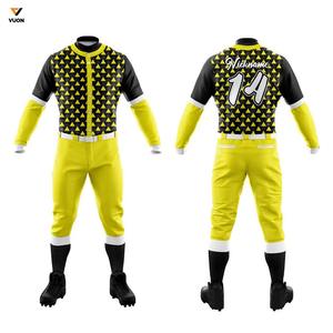 Ensembles de maillots de softball pour jeunes hommes uniformes de baseball personnalisés quantité minimale de commande bas 100% uniformes de l'équipe sublimés en polyester - Product Image 4