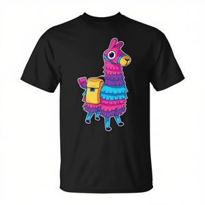Camiseta Loot Llama Pinata de manga corta con cuello redondo, unisex, para adultos, con impresión digital, actividades promocionales - Product Image 2