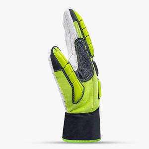 Skatiq SG-1527 HI-VIZ Produit original Gants de sécurité à impact de paume en coton Old School - Product Image 2