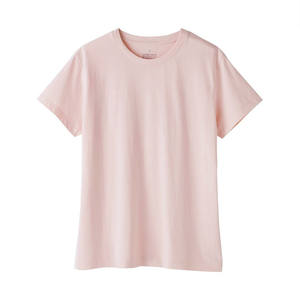 Camisetas de Manga Corta para Mujer, 100% Algodón Premium, Casuales, Transpirables, de Verano, Color Sólido, con Logotipo, Tejido Liso Teñido, Venta al Por Mayor - Product Image 2