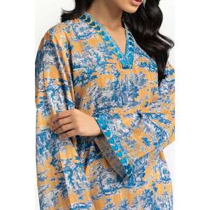 Chemise décontractée texturée en dobby imprimé avec col brodé IPS-44712 - Product Image 4