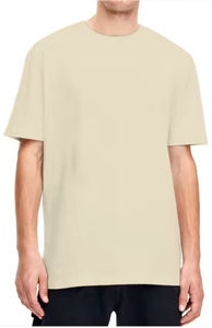 Vente directe d'usine, t-shirt pour homme en coton 100%, anti-froissement, style streetwear - Product Image 2