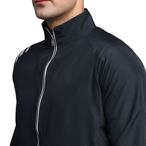 Conjuntos de chándal de poliéster transpirable de corte regular de longitud completa, chándal de ropa deportiva para hombres de diseño único de buena calidad de color negro - Product Image 5