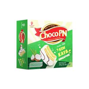 Galletas de Chocolate de Alta Energía, Dulces y Ricas, con Relleno de Kaya de Singapur, Caja de 324g, Venta al por Mayor en Vietnam - Product Image 2